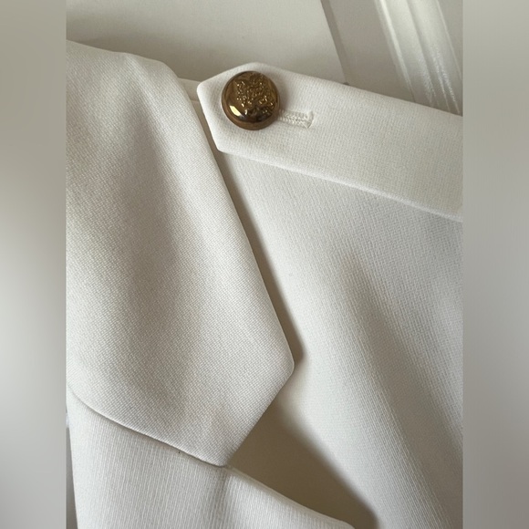 Gold and cream Blazer Structured Silhouette Business Wear - Picture 6 of 12